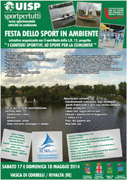 La locandina dell'evento organizzato dall'area sperimentale attività in ambiente della Uisp Emilia-Romagna