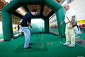 Molti visitatori hanno avuto la possibilità di sperimentare il golf