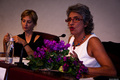 Paola Concia e Paola Lanzon alla Presentazione della Carta europea delle donne nello sport