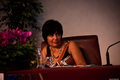 Daniela Conti durante i lavori dell'Assemblea nazionale Uisp 