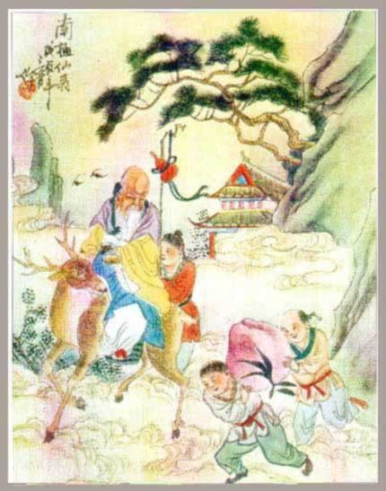 Zhang san fong in un antico dipinto