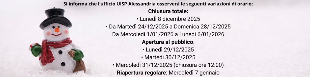 Orari Festivi Uisp Alessandria