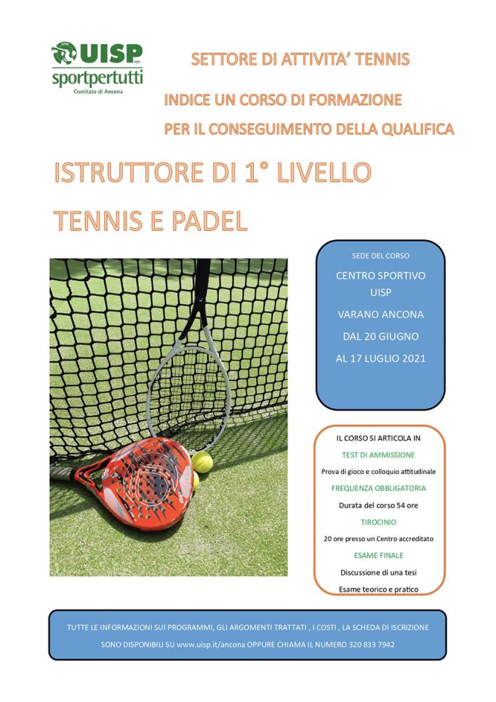 Loc. istruttore tennis padel