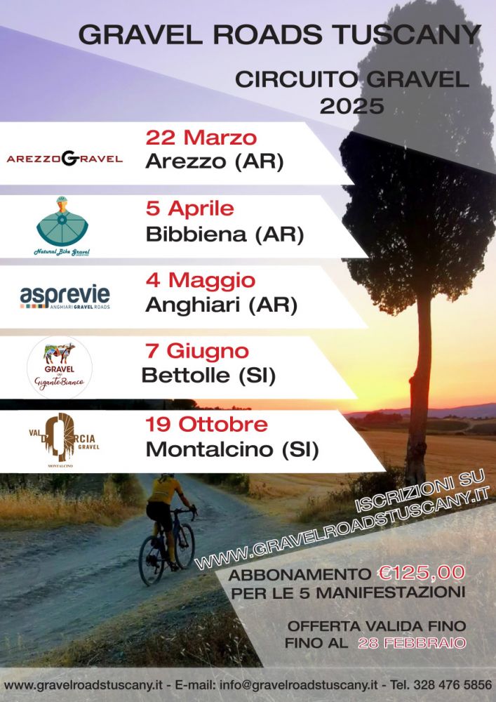 Volantino GravelRoadsTuscany 2025-2
