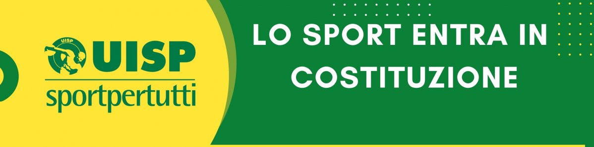 LO SPORT ENTRA IN COSTITUZIONE