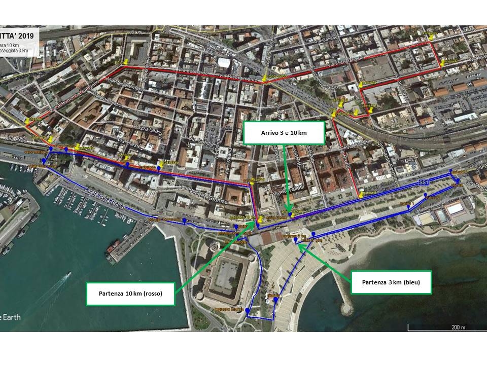 mappa 3 e 10 km