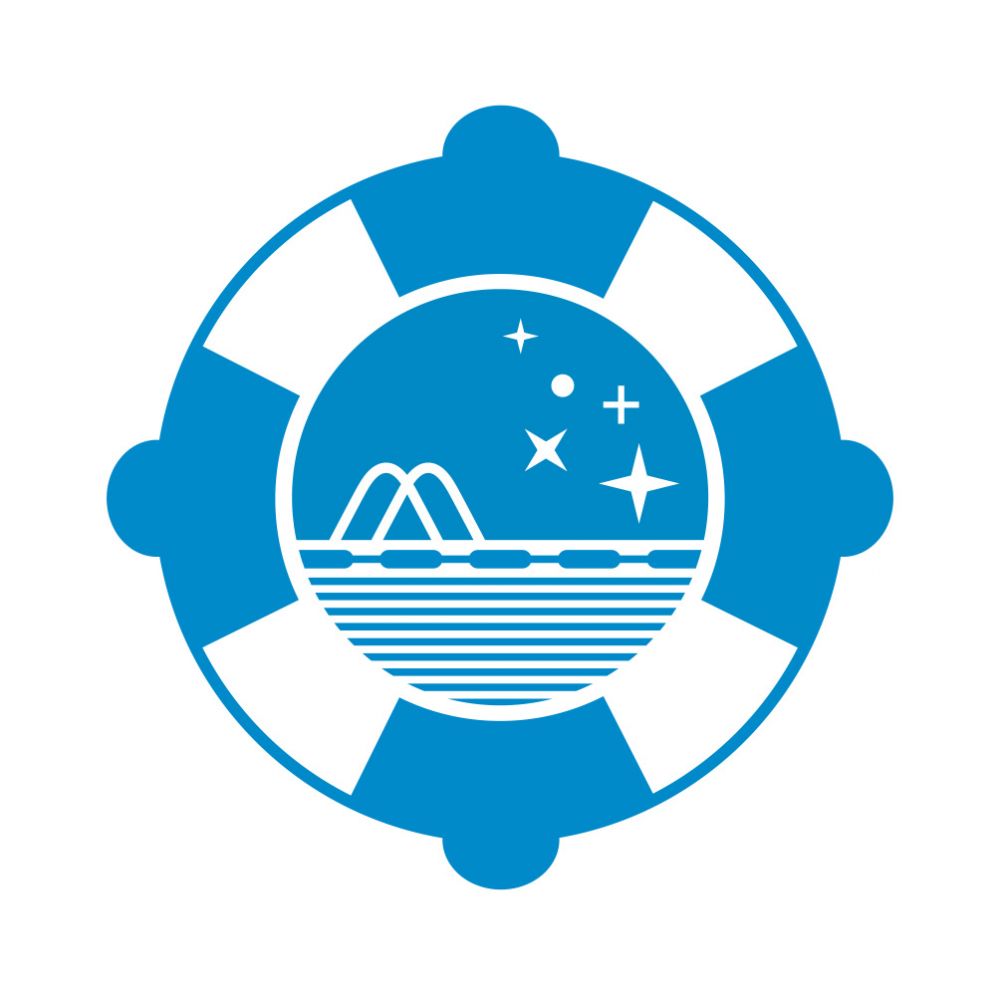 Il logo dell'evento Notte Azzurra delle Piscine