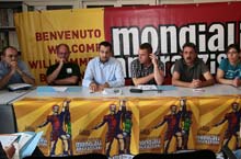 La conferenza stampa dei Mondiali Antirazzisti - Foto di Antonio Marcello