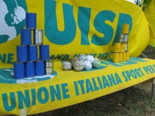 Uno stand della Lega Giochi Uisp