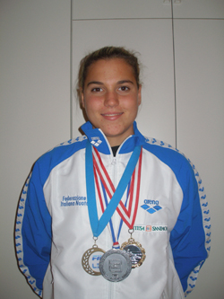 La nuotatrice dell'Uisp Bologna Martina Grimaldi