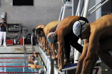 Le gare di nuoto lgbt ai campionati Aquaromae - Foto di Syder Ross