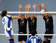 Un'azione dello scorso torneo Volley Uisp - Foto di Roberto Beretta