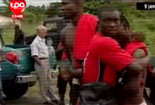 I giocatori del Togo dopo l'attentato ai confini con l'Angola