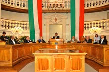 La cerimonia di consegna del tricolore alla Uisp - Foto di Federica Imbrogli