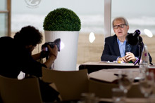 Massimo Raffaeli intervistato a Senigallia per Area Uisp - Foto di Nicola Alessandrini