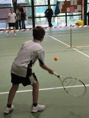 Una partita di minitennis Uisp