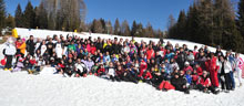 Il gruppo dello Sci Club Guastalla