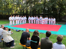 La consegna del tatami al Judo Club Reggiolo