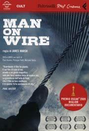 La copertina di "Man on wire" di James Marsh