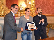 Martina Grimaldi premiata dal Comune di Bologna