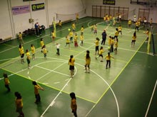 Una sessione di minivolley di Uisp Imola Volley