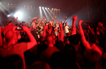 Il pubblico dell'Arena concerti nella serata inaugurale dei Mondiali Antirazzisti il 4 luglio - Foto di Nicola Fossella