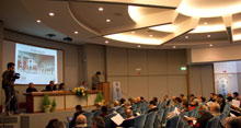 La sala Hera durante il congresso della Uisp Forlì-Cesena