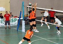 Un match di pallavolo con Uisp, al campionato regionale 2012