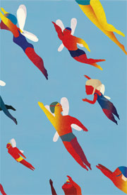 Il quadro di Chiara Dattola "La leggerezza del nuoto" (2013), usato come locandina del Meeting internazionale