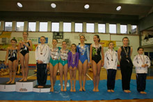 Le atlete premiate per la categoria 2