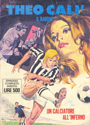 Copertina del numero unico "Un calciatore all'inferno" del dicembre 1974