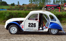 Un'immagine della gara di autocross corsa il 13 aprile a Novellara