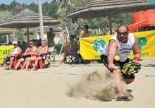 Scatti dalle finali di beach tennis del 2013, al bagno Marisa di Marina Romea