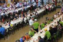 I 2.500 partecipanti alla Vallata del Santerno durante il pasta party