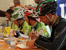 All'arrivo sarà offero il pasta party a tutti i ciclisti della gran fondo Le valli bolognesi