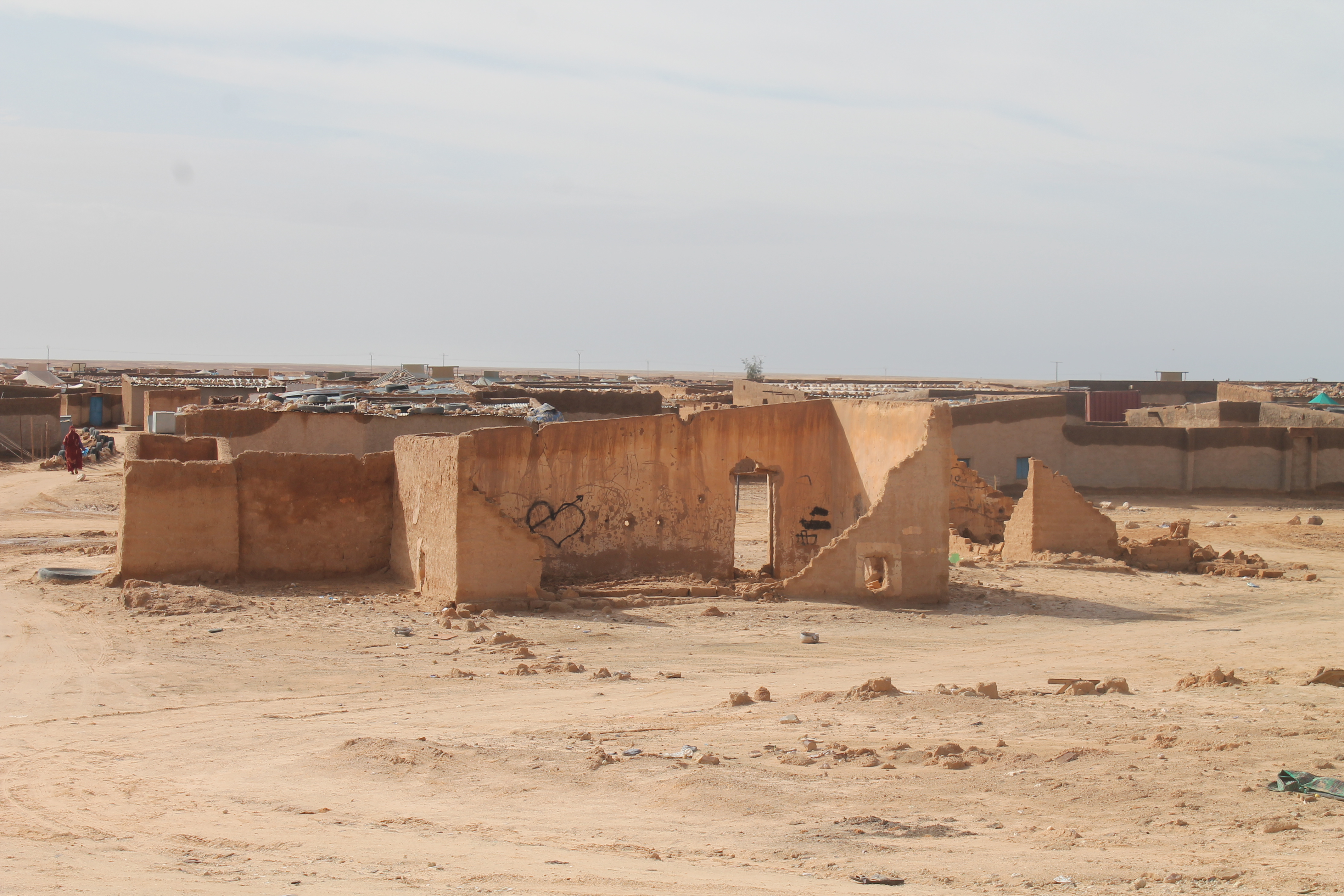 Le conseguenze della alluvione nel campo profughi saharawi