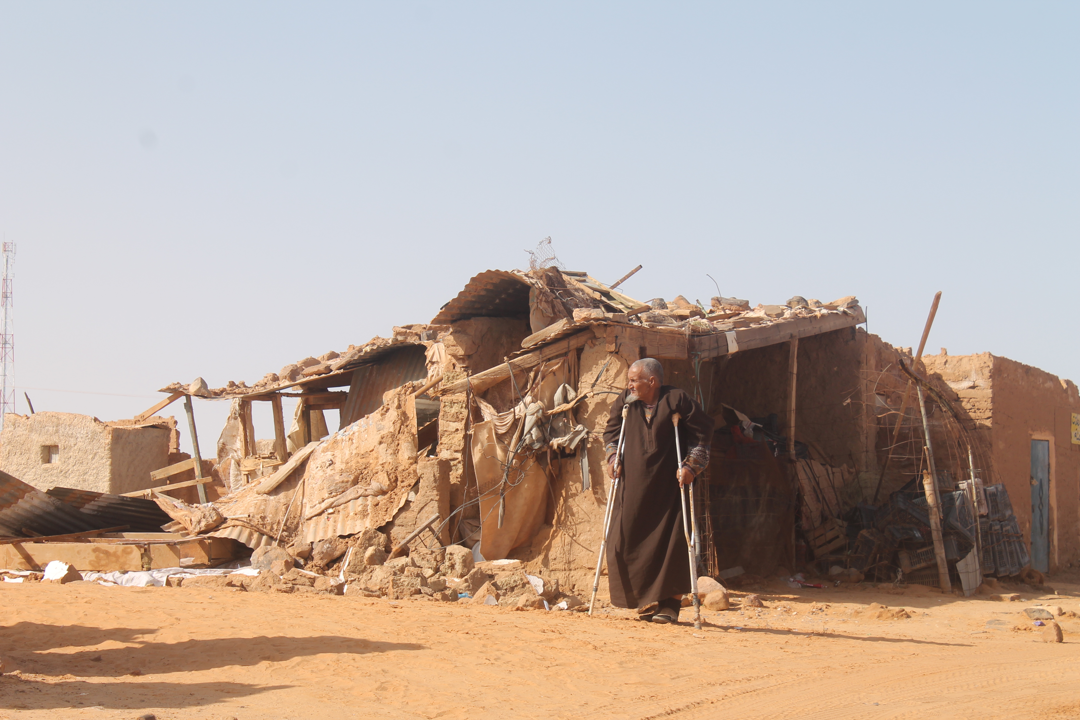 Gli effetti dell'alluvione nei campi profughi saharawi