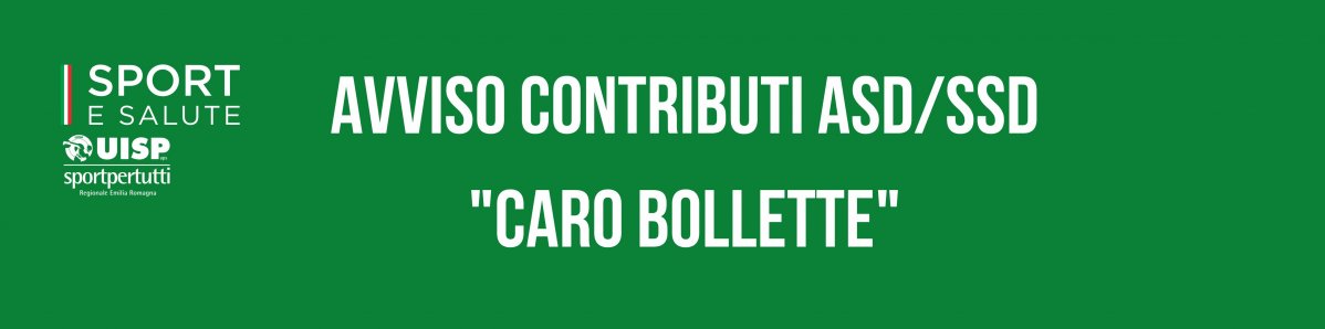 Contributi per ASD/SSD affiliate UISP contro il "caro bollette"