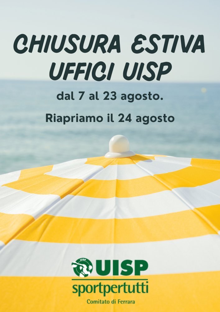 Chiusura estiva uffici UISP