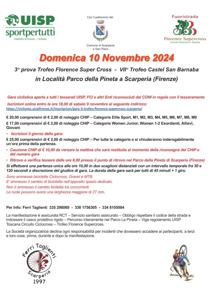 VOLANTINO ciclocross scarperia