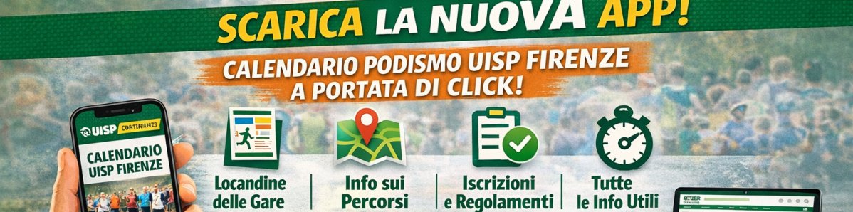 L'App per avere il calendario del podismo Uisp Firenze sempre a portata di mano