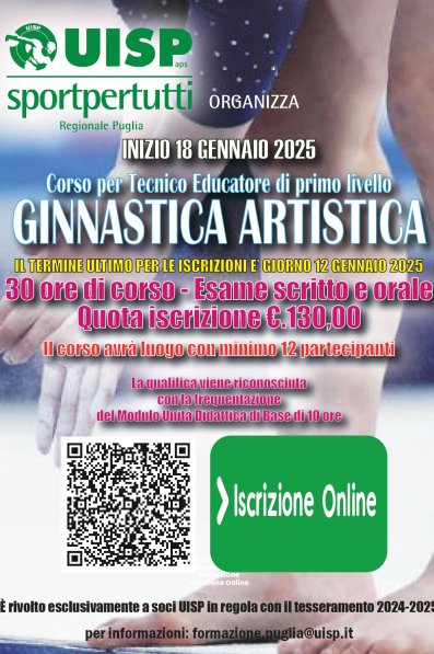 Corso Tecnico Educatore di Primo Livello di Ginnastica Artistica