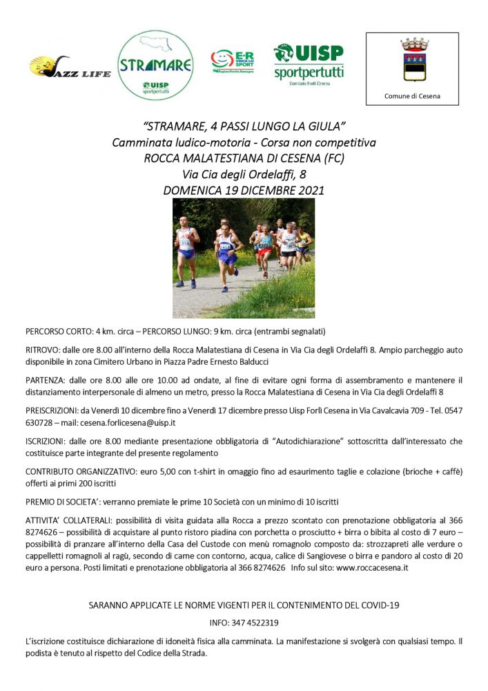"Stramare, 4 passi lungo la Giula"