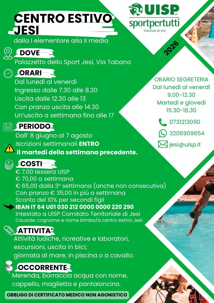 Centro estivo Jesi 2026