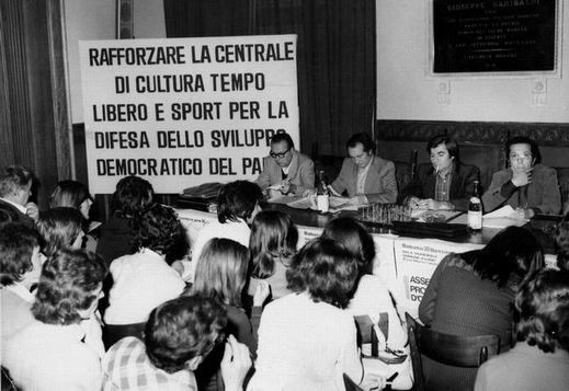 La Conferenza di Organizzazione dell'Arci-Uisp svoltasi a Lugo nel 1973.