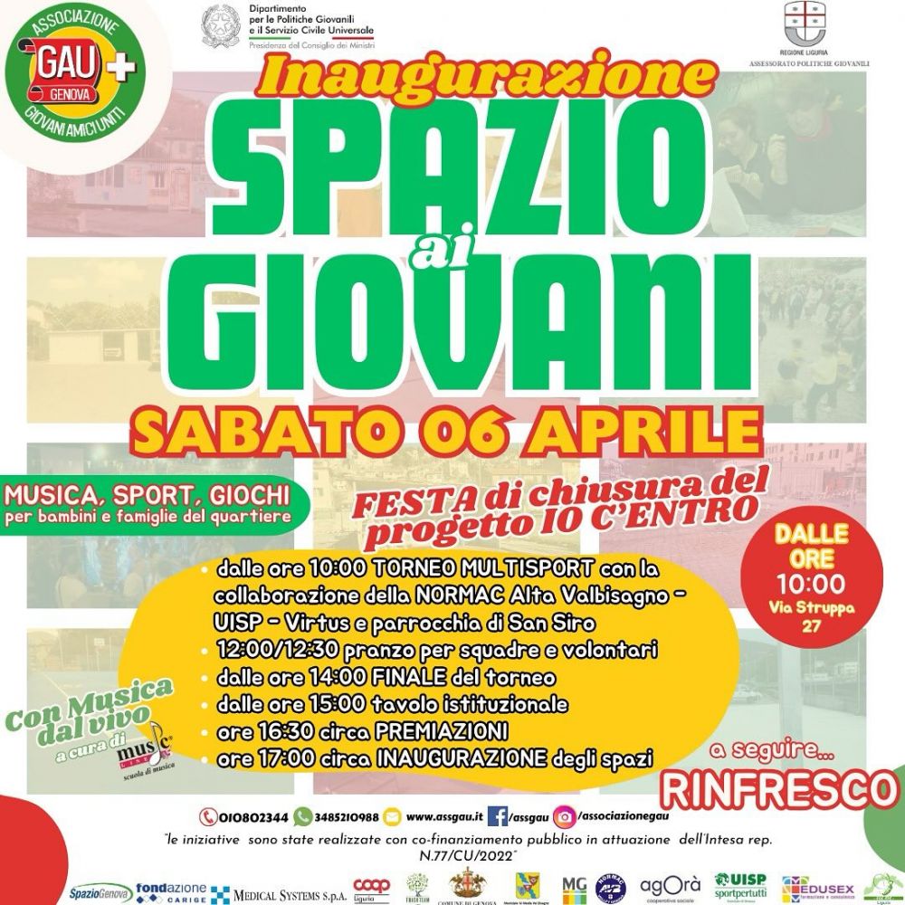 locandina spazio giovani