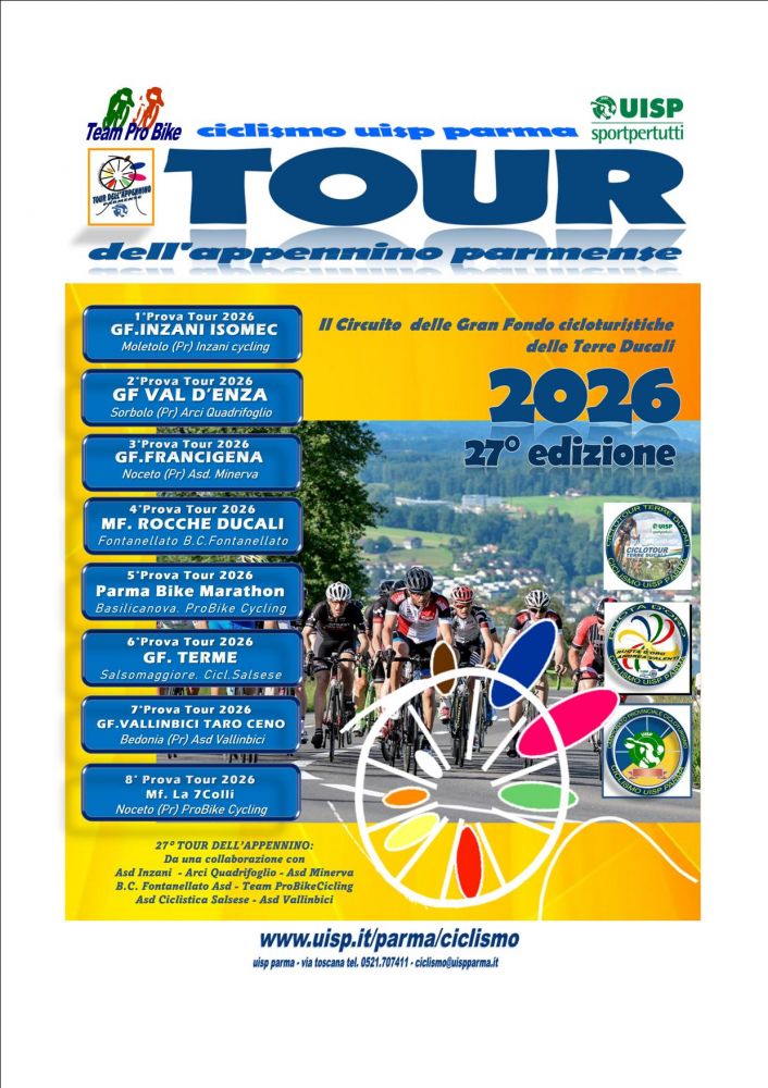 CALENDARIO TOUR DELL'APPENNINO