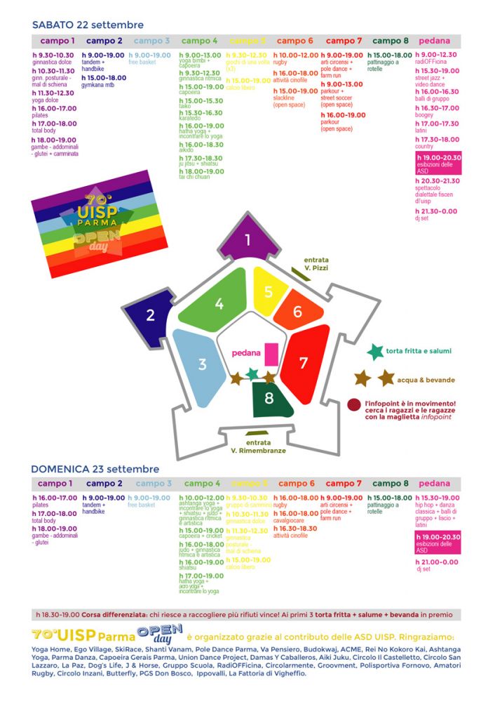 programma open day 70esimo