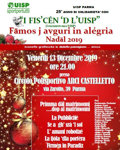 Fis'cén di Natale, spettacolo beneficenza 