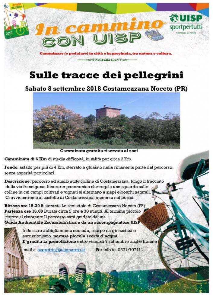 camminata sulle orme pellegrini